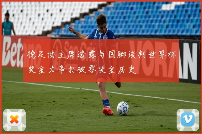 德足协主席透露与国脚谈判世界杯奖金力争打破零奖金历史